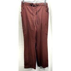 Reina Womens Brownish-Red Scrub Pants Size Medium